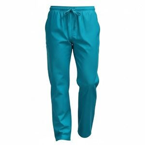 Cherokee Workwear Scrub Pants Teal Straight Leg Drawstring Short S